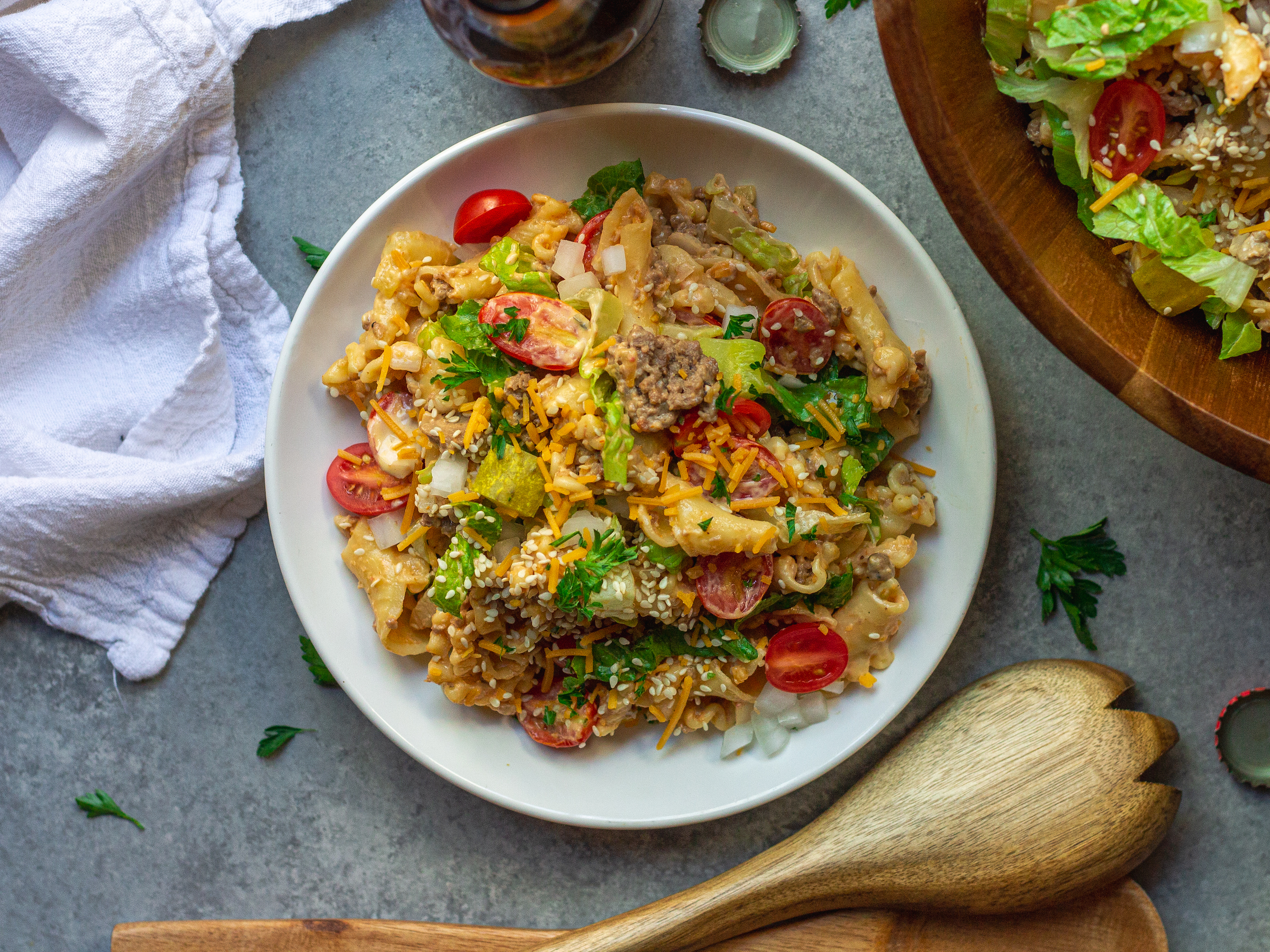 Big Mac Pasta Salad