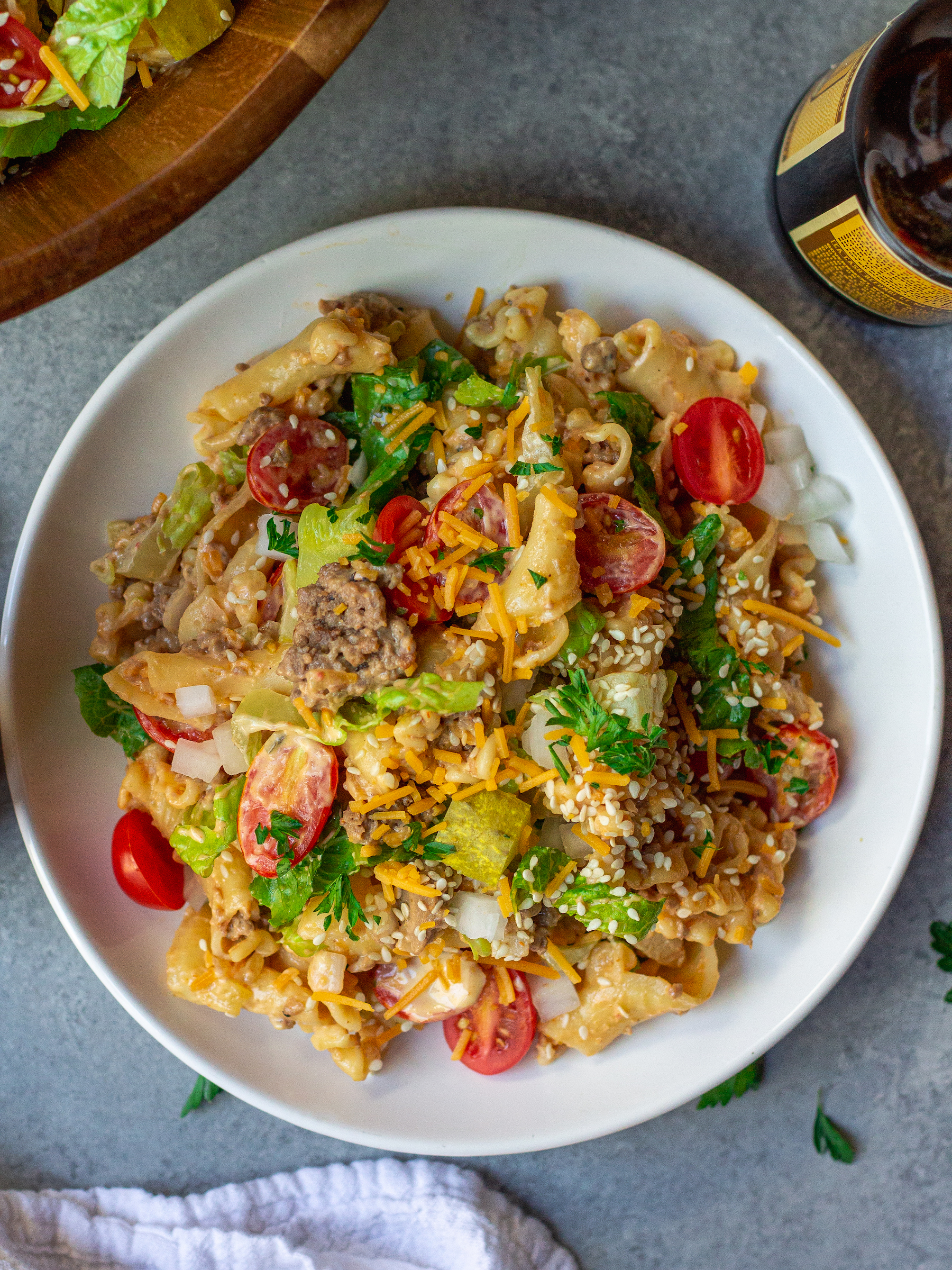 Big Mac pasta salad