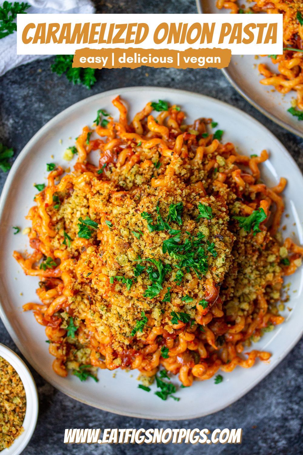 Vegan Caramelized Onion Pasta Pin