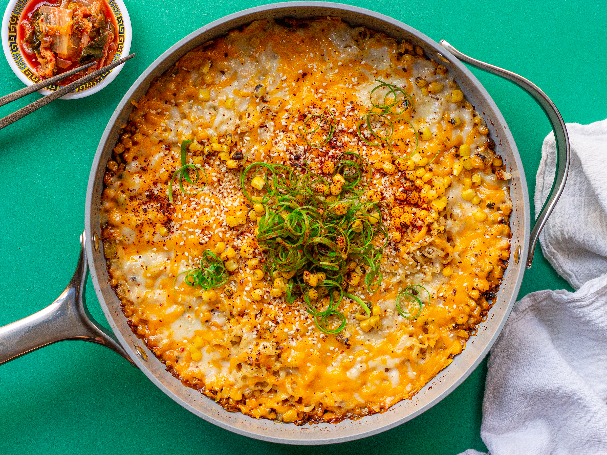 Vegan Korean Corn Cheese Ramen
