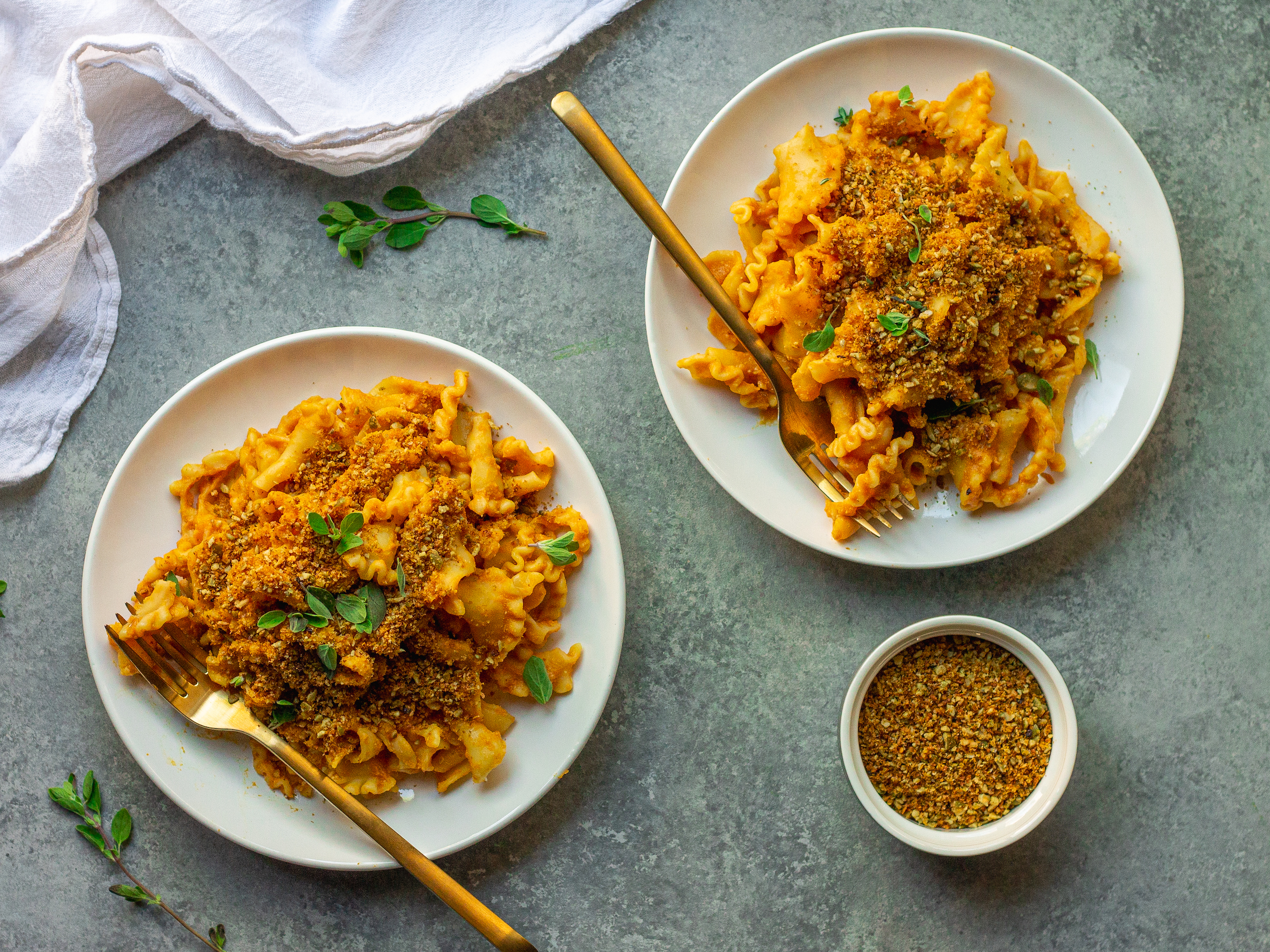vegan pumpkin pasta