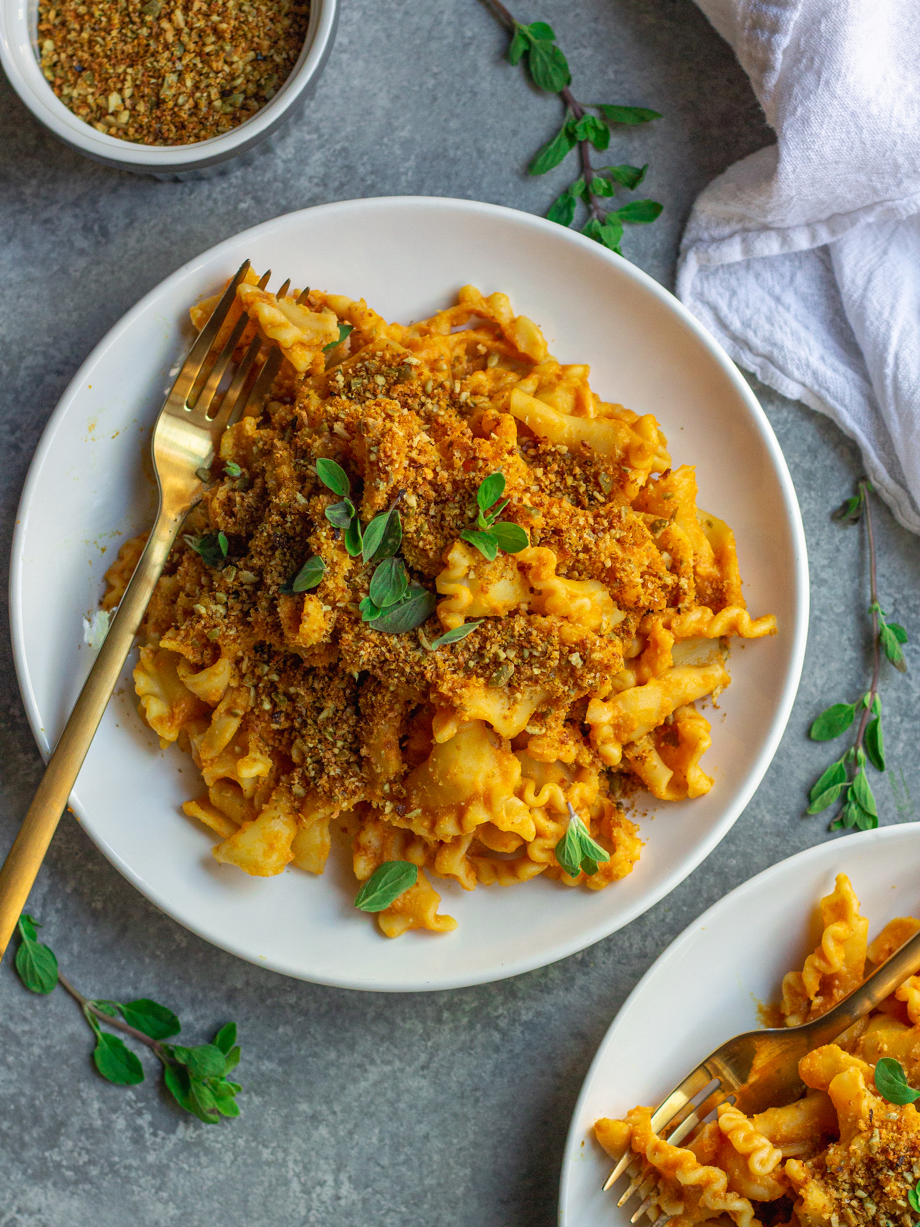 vegan pumpkin pasta