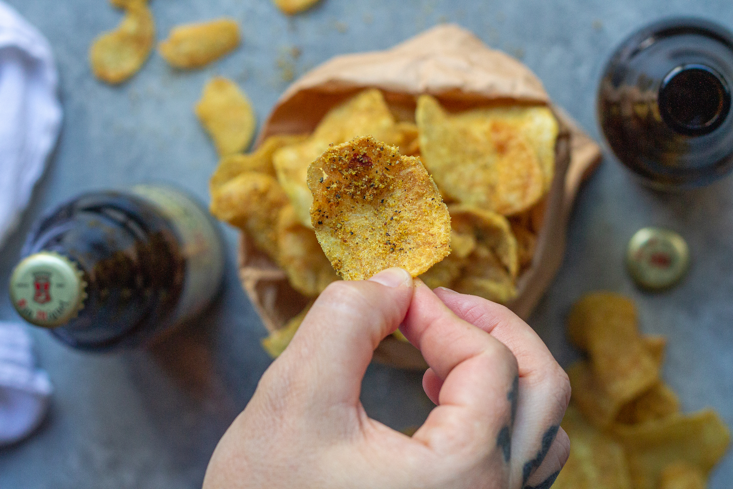 homemade potato chips
