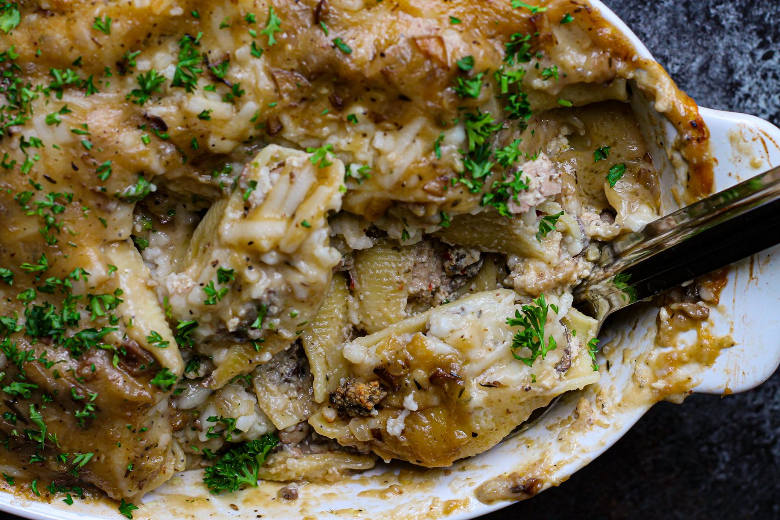 Vegan Chick'n Marsala Stuffed Shells - Eat Figs, Not Pigs
