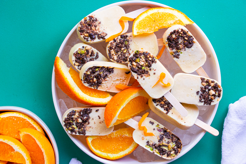 Vegan Orange Cream Popsicles