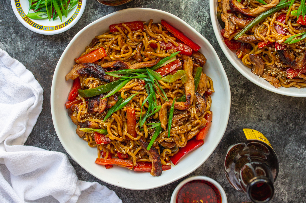 Vegan Peppered Beef Stir Fried Noodles