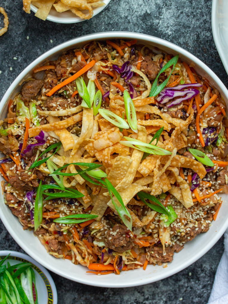 Vegan Egg Roll Bowls