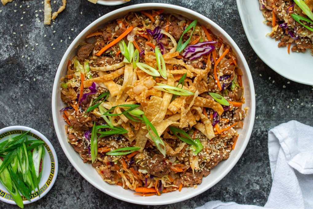 Vegan Egg Roll Bowl