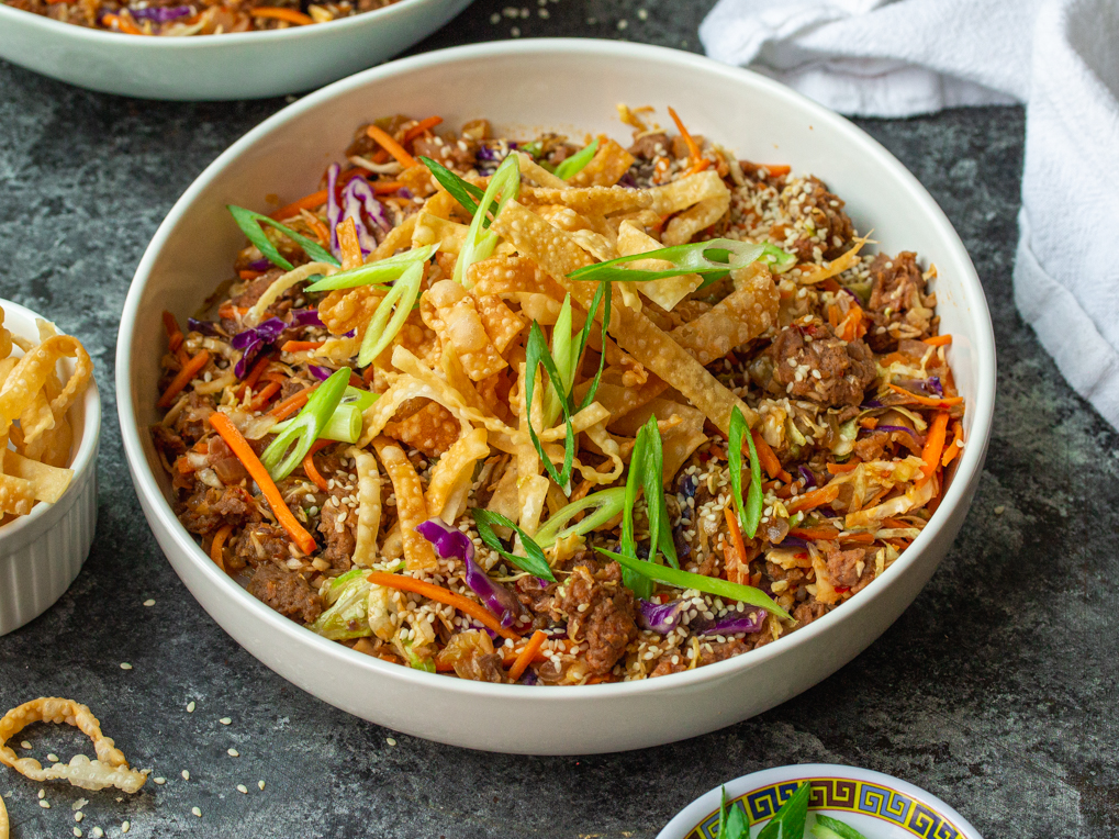 Vegan Egg Roll in a Bowl