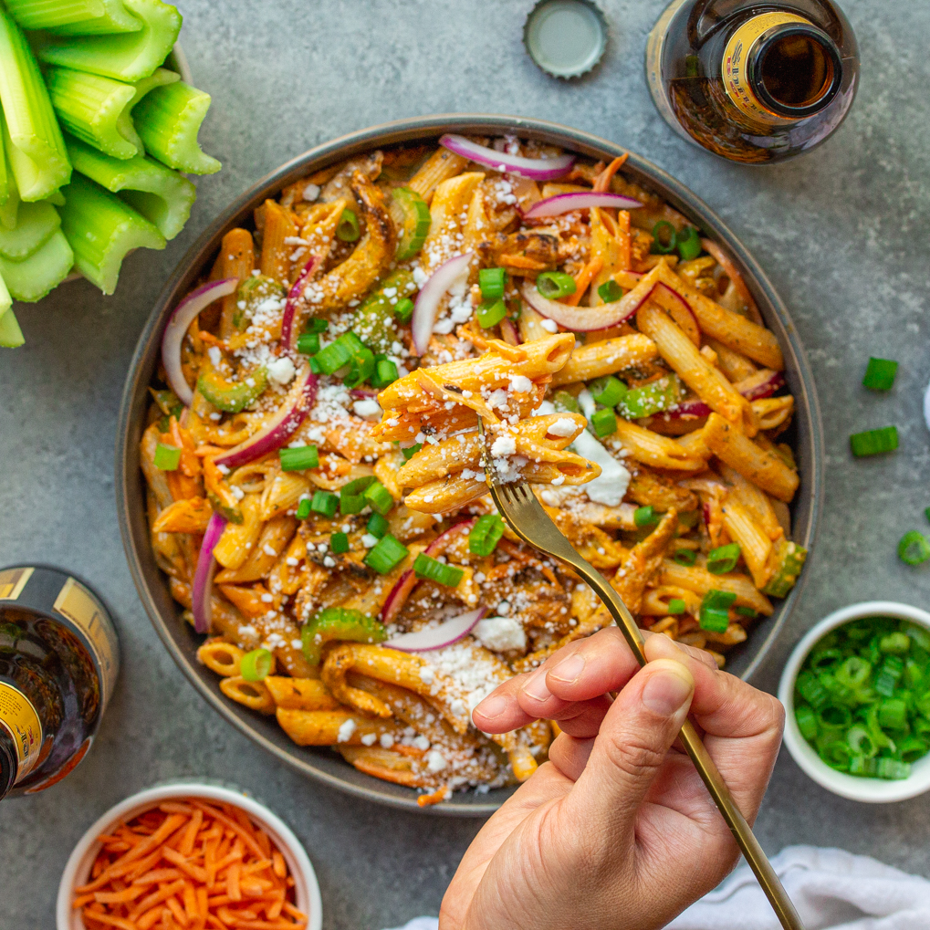 Buffalo Chicken Pasta Salad