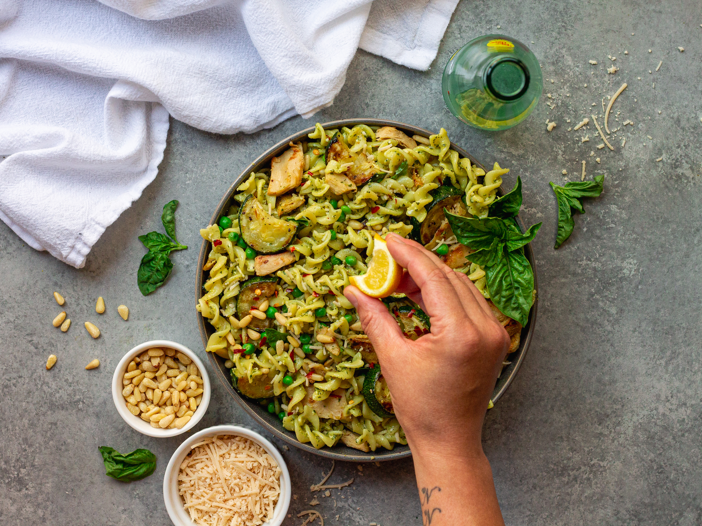 Vegan Pesto Pasta Salad
