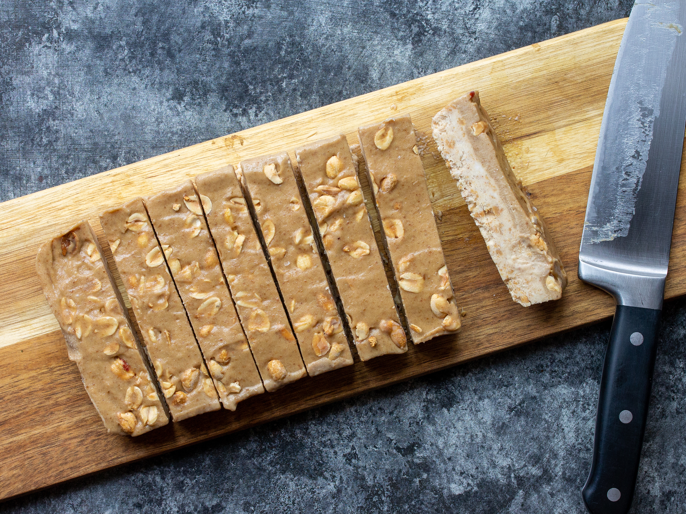 Vegan Snickers Ice Cream Bars