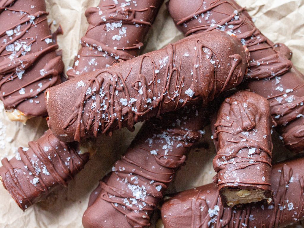 Vegan Snickers Ice Cream Bars