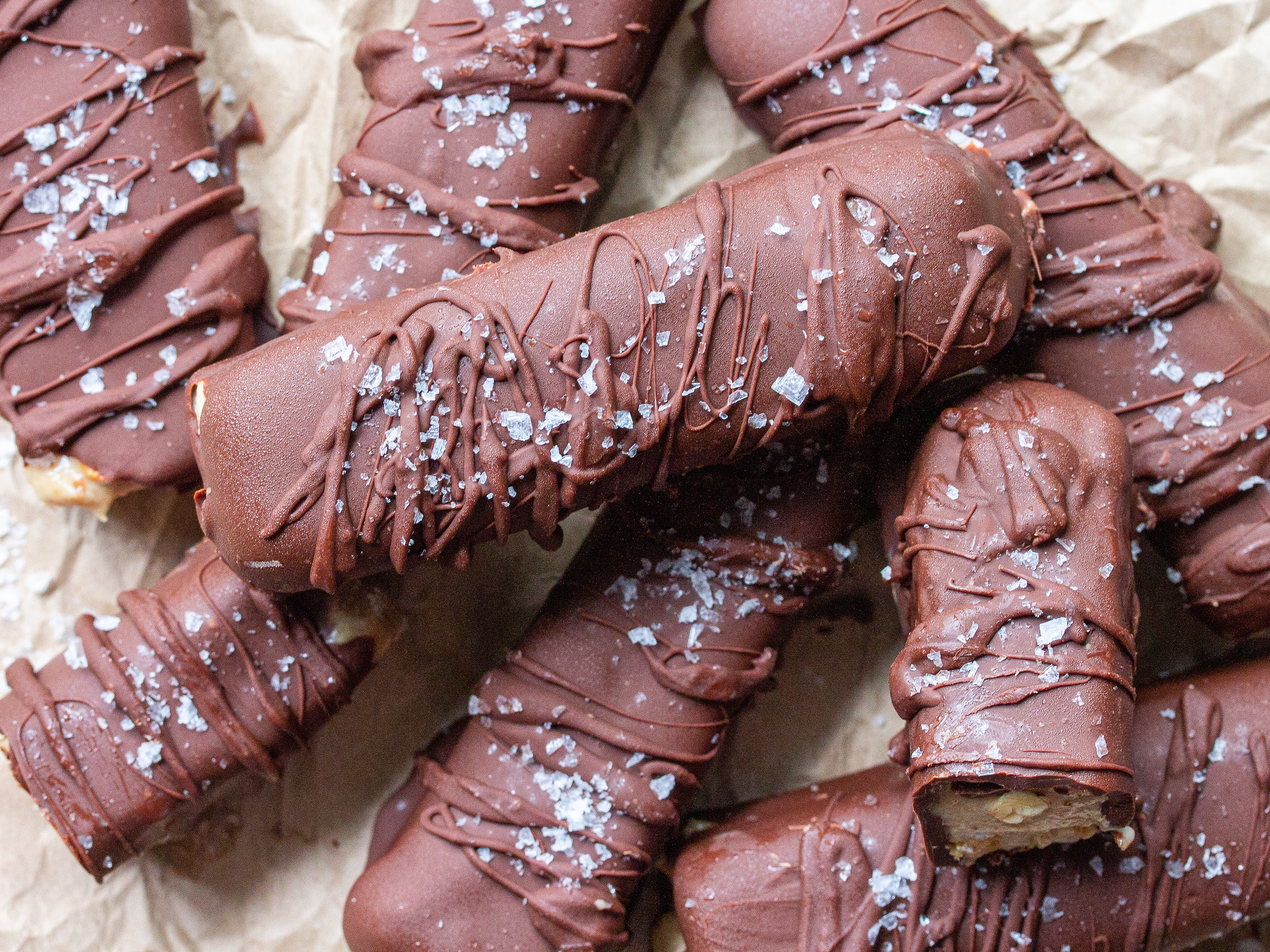 Vegan Snickers Ice Cream Bars