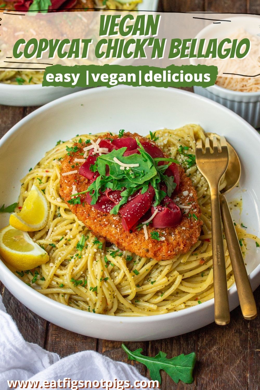 Vegan Chick'n bellagio pin