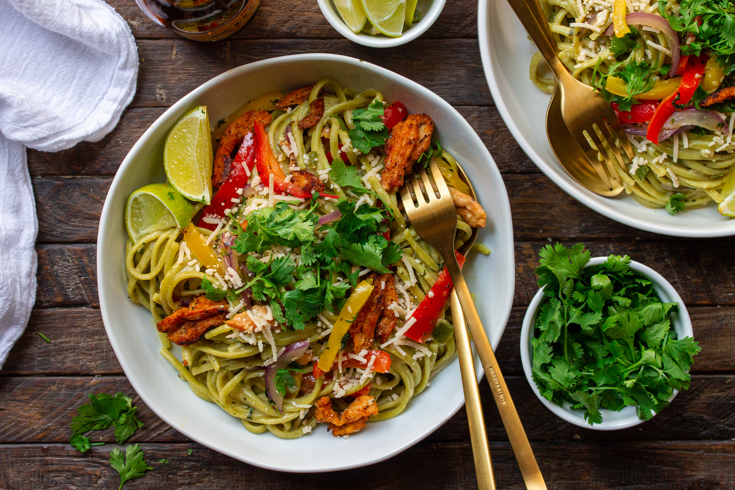 Vegan Chick'n Tequila Lime Pasta