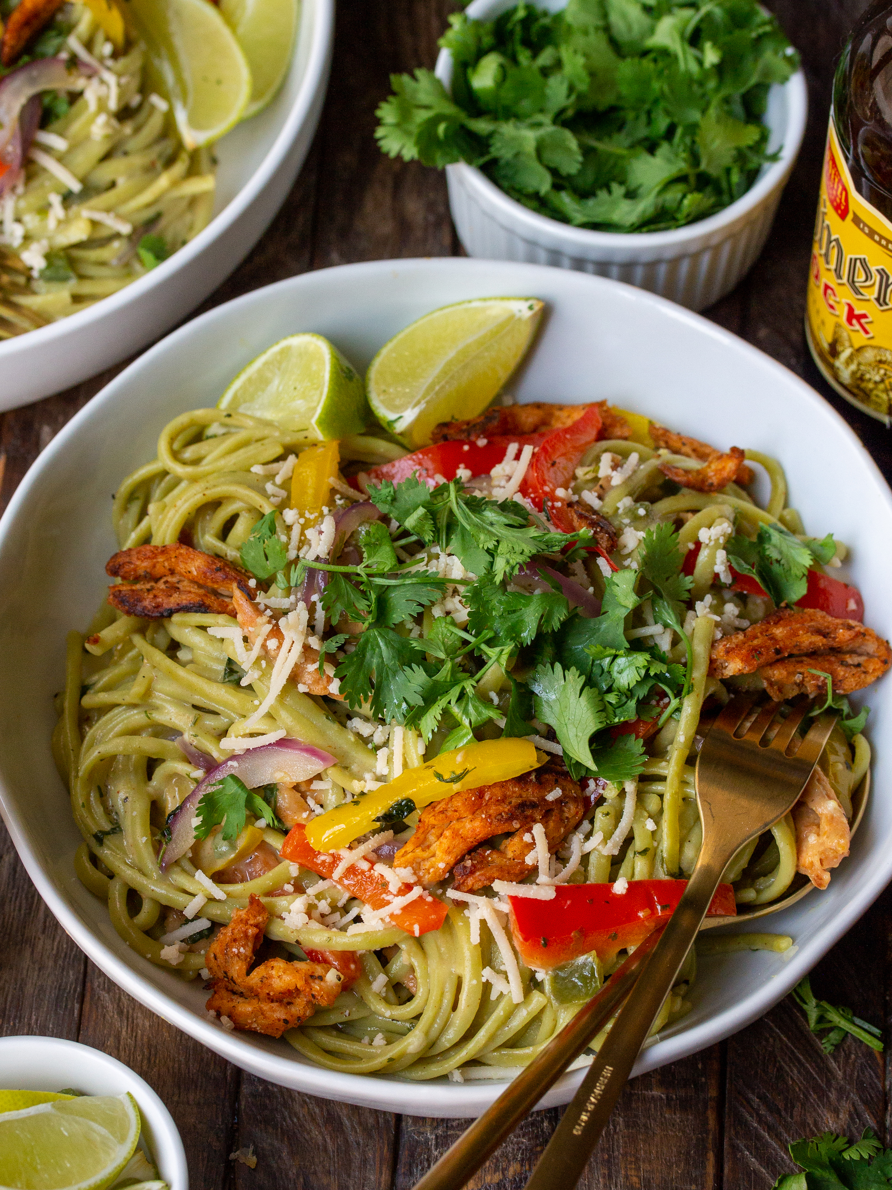 Vegan Chick'n Tequila Lime Pasta