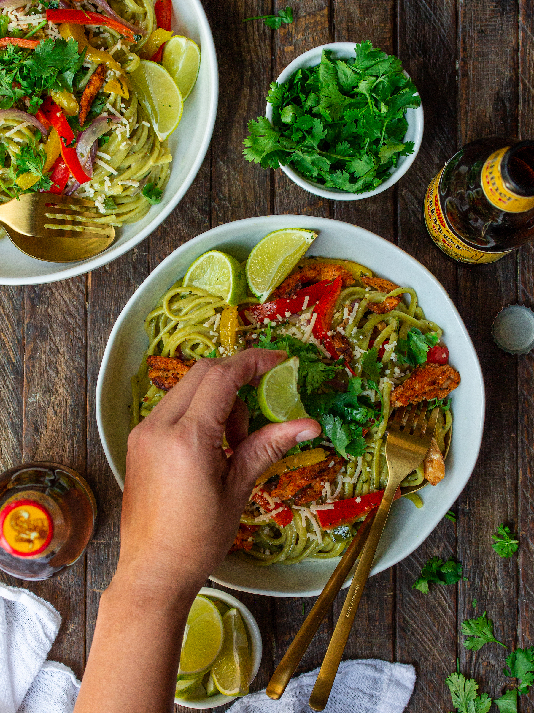 Vegan Chick'n Tequila Lime Pasta