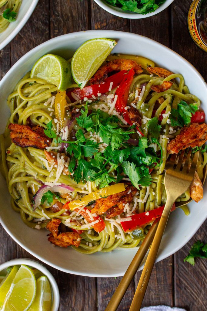 Vegan Chick'n Tequila Lime Pasta