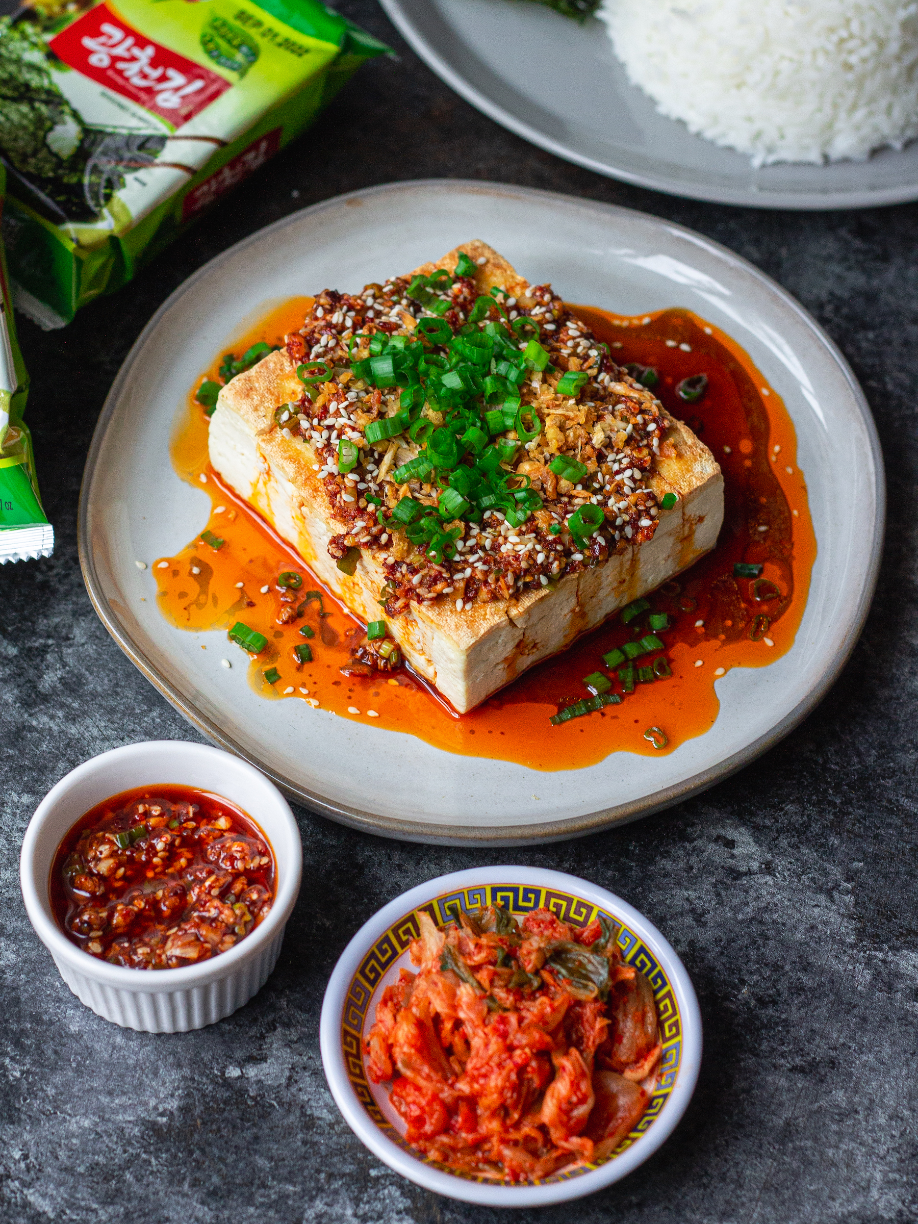 Tofu with Chili Oil