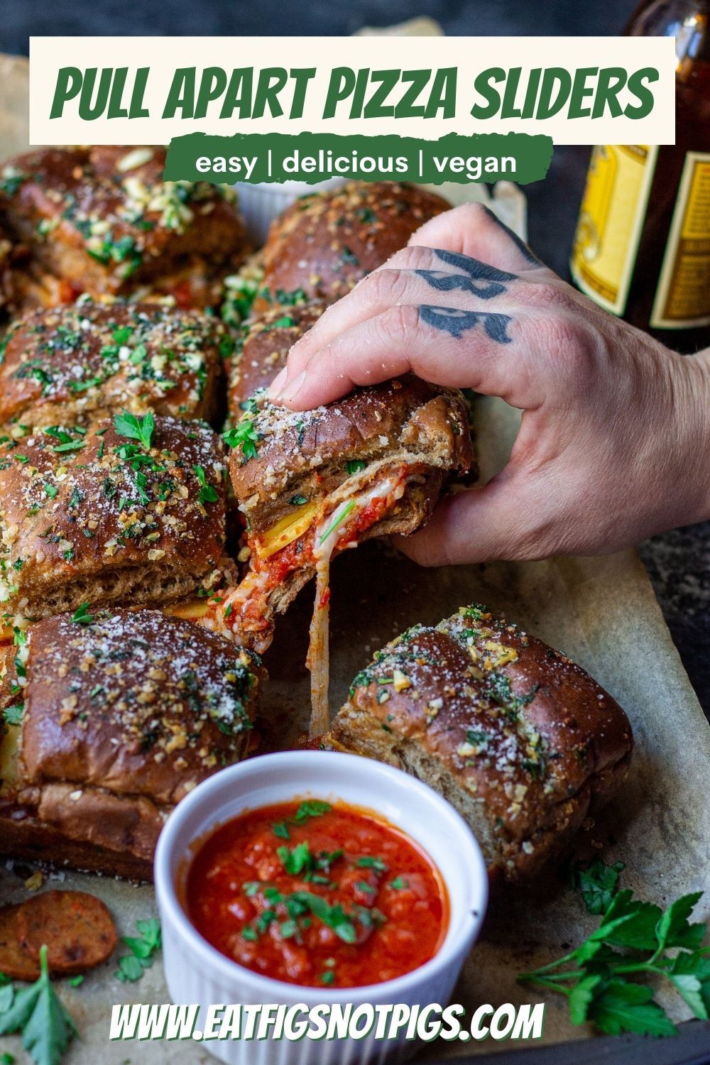 Pull Apart Pizza Sliders