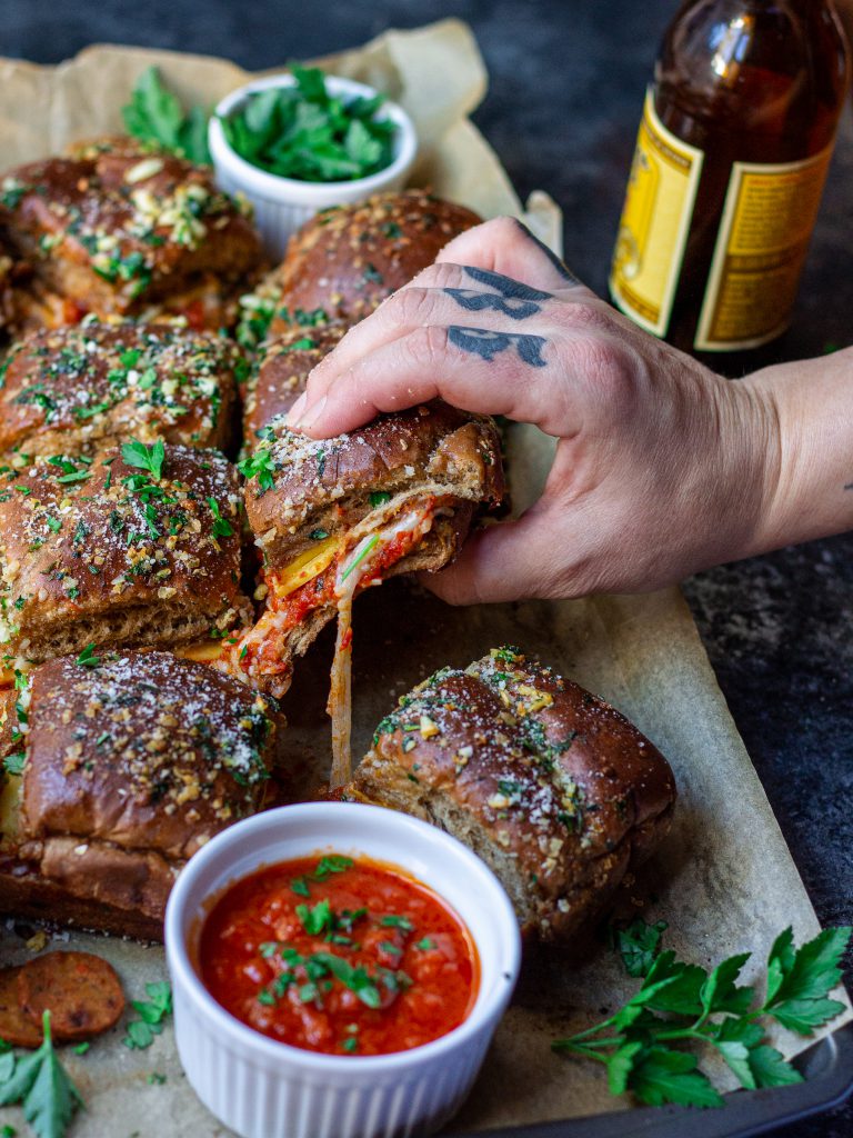 Pull Apart Pizza Sliders