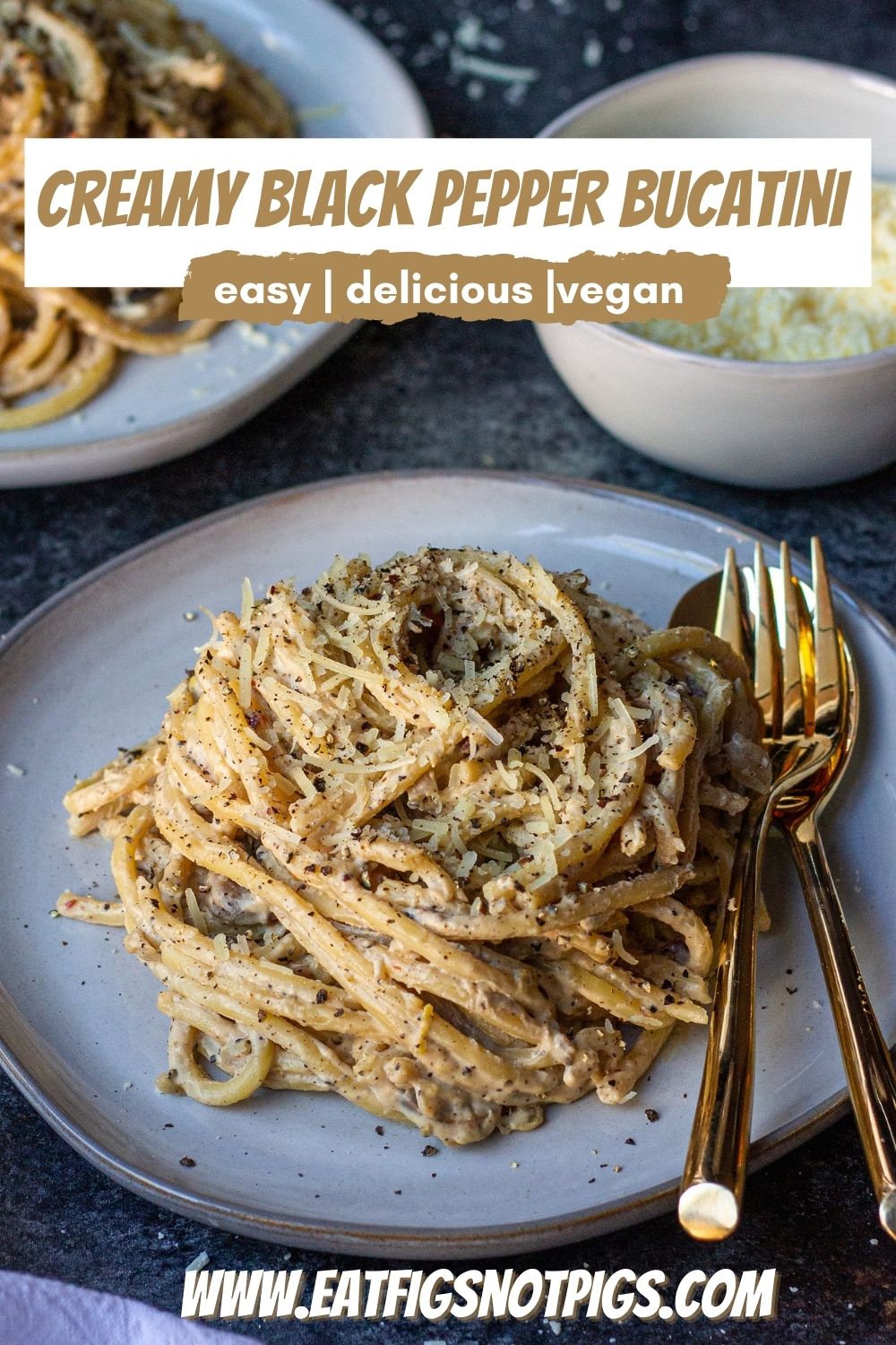 Creamy Black Pepper Bucatini