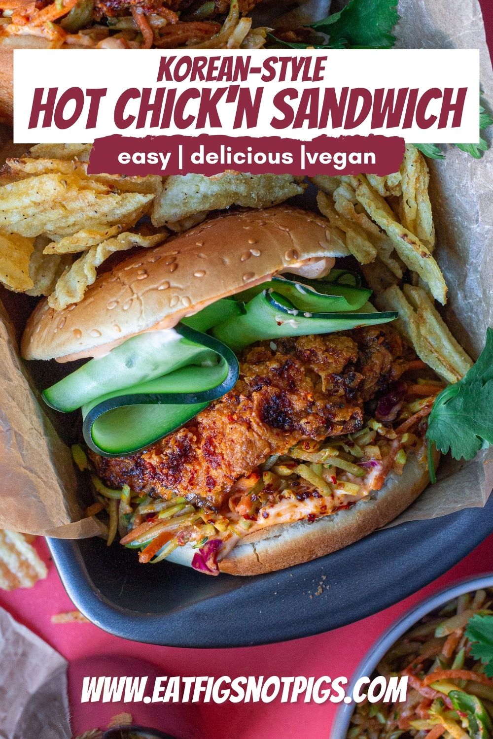 Korean-Style Hot Chick’n Sandwich
