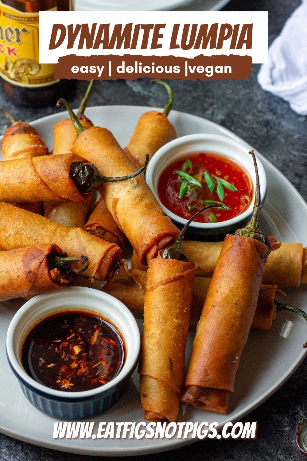 vegan dynamite lumpia pin