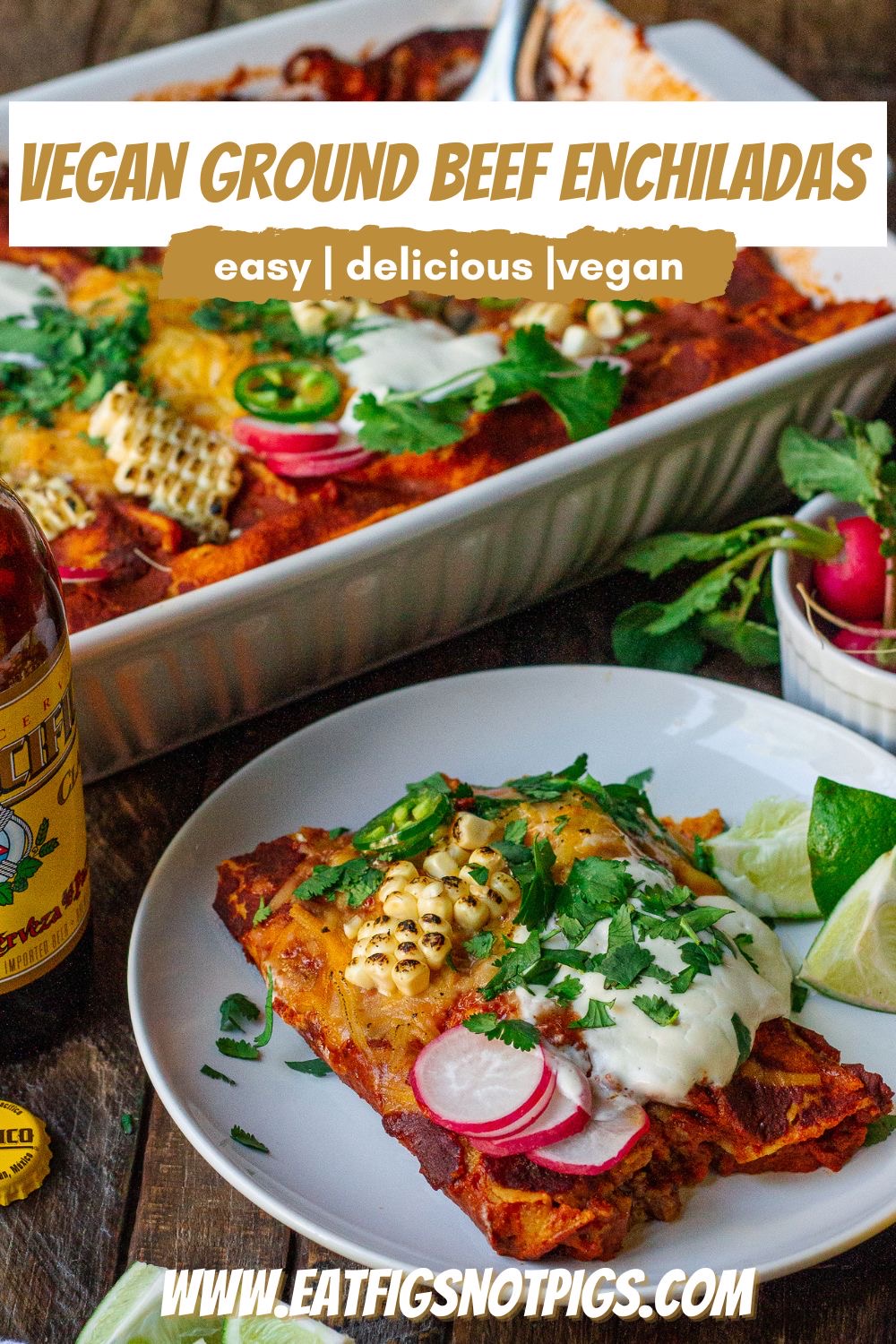 vegan enchiladas pin