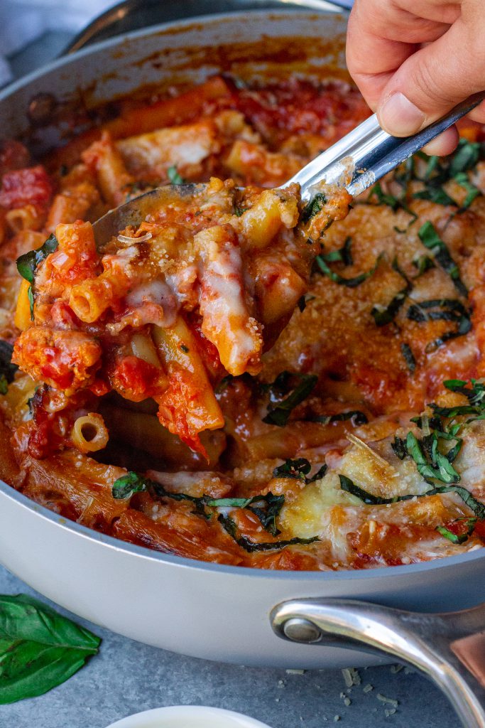 Vegan Skillet Baked Ziti