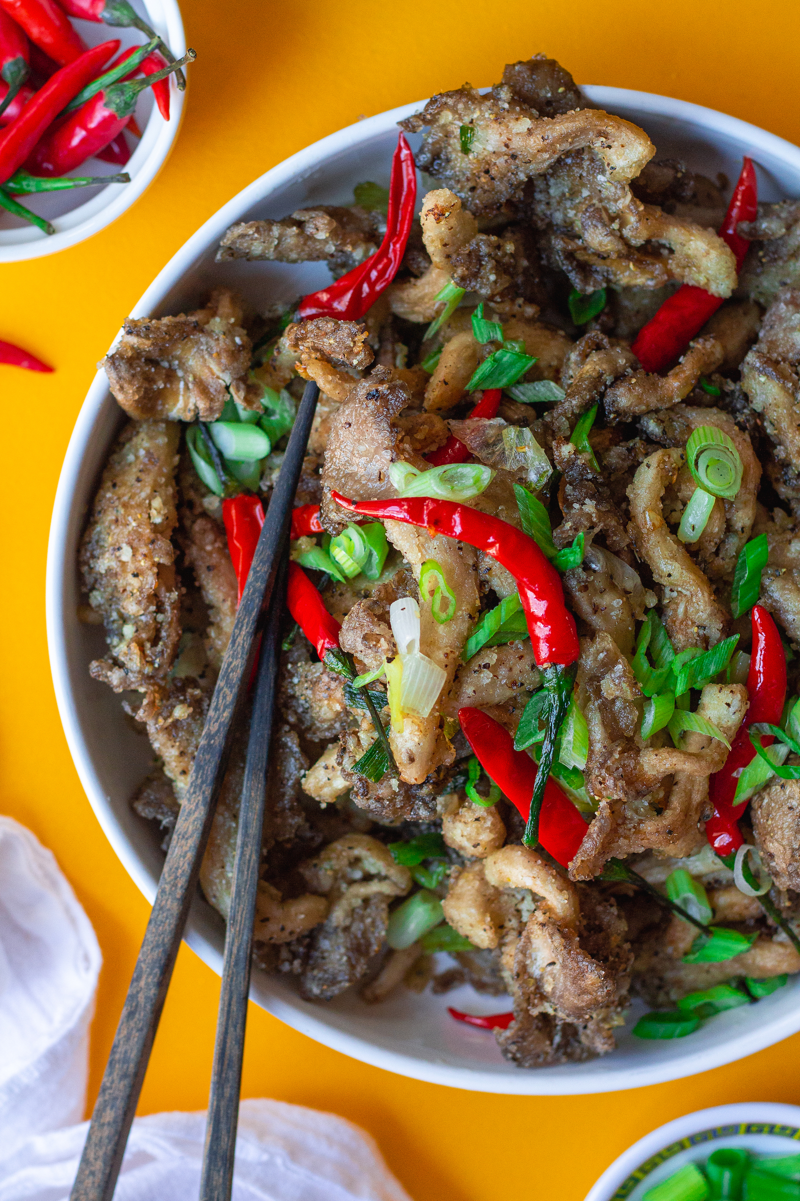 Vegan Salt and Pepper Mushrooms