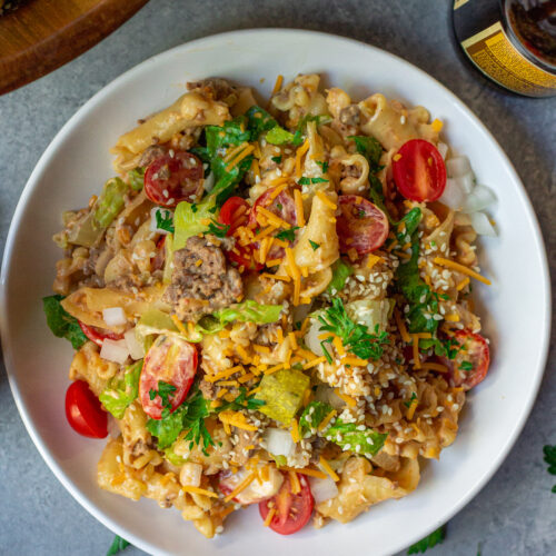 Big Mac pasta salad