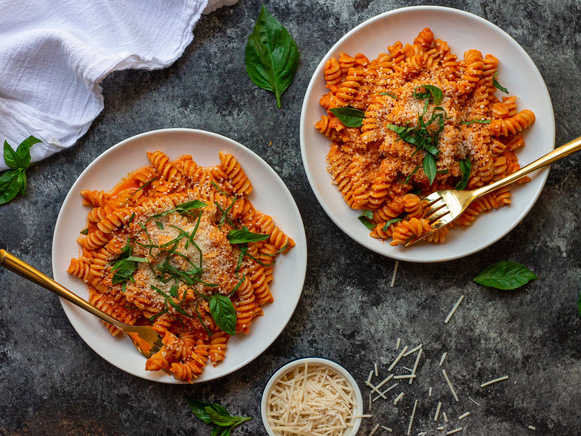 Vegan Pasta with Romesco Sauce