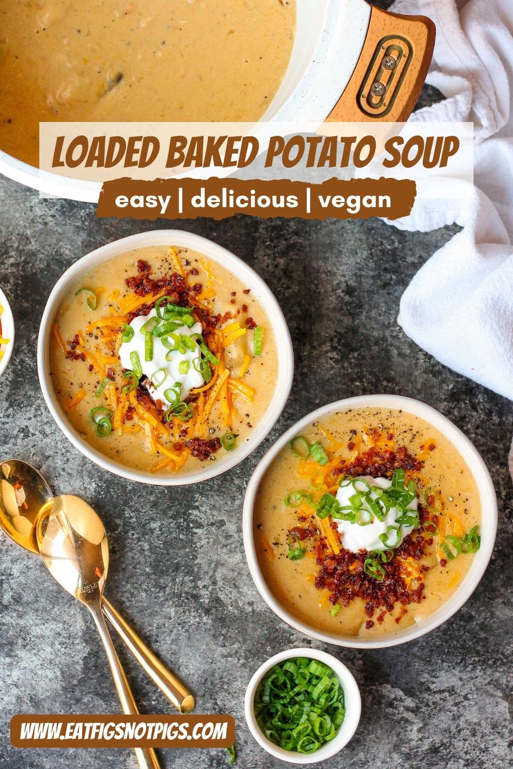 vegan loaded baked potato soup