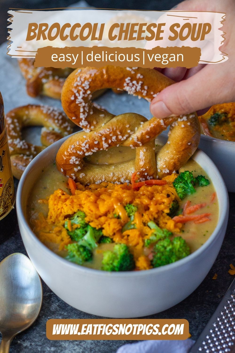 vegan broccoli cheese soup