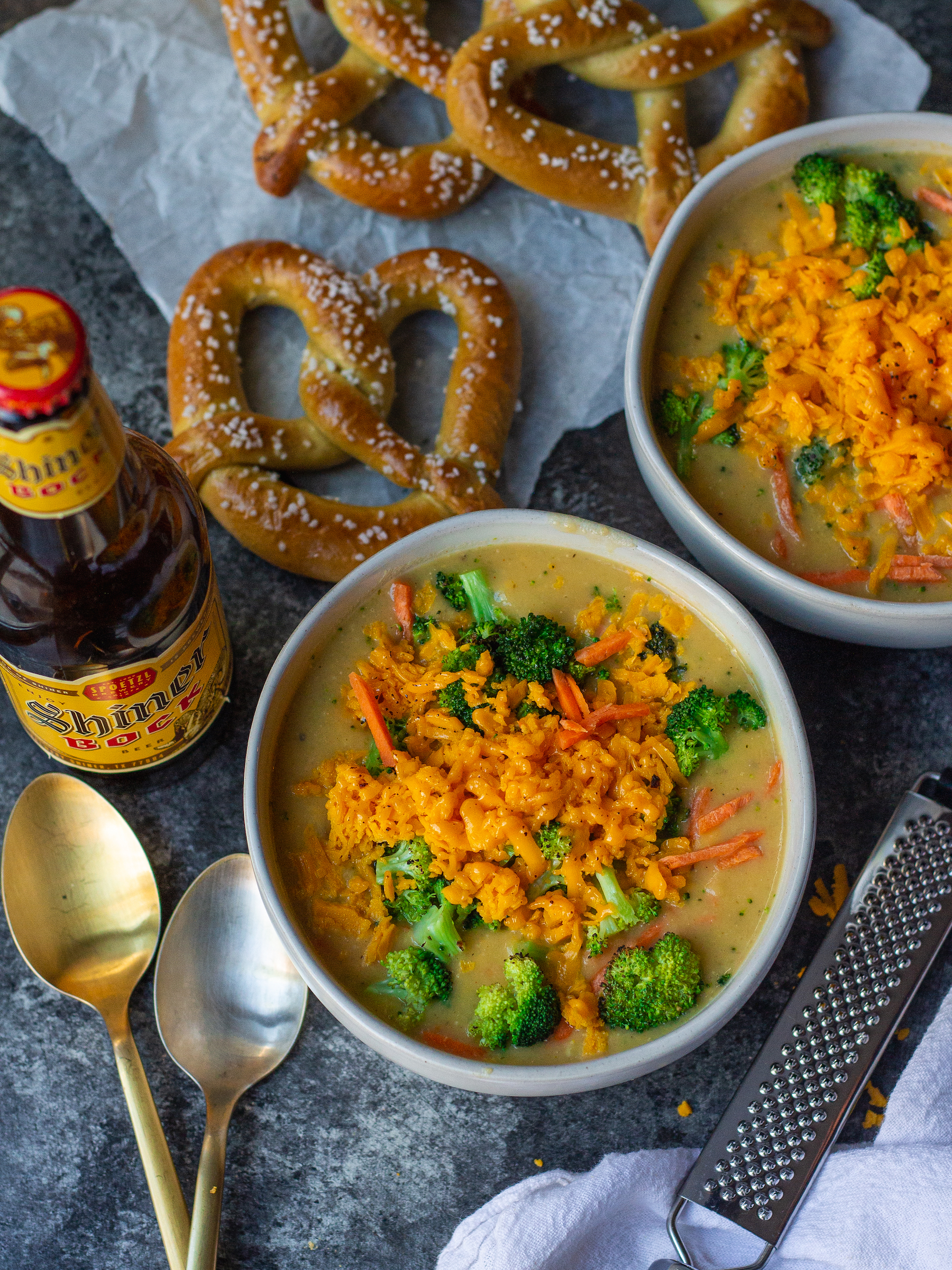 vegan broccoli cheese soup