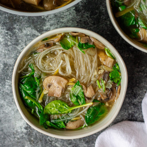 vegan sotanghon soup