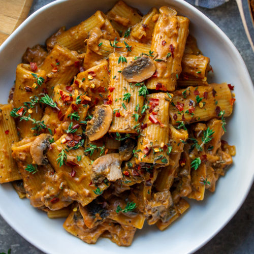 one pot vegan marsala pasta