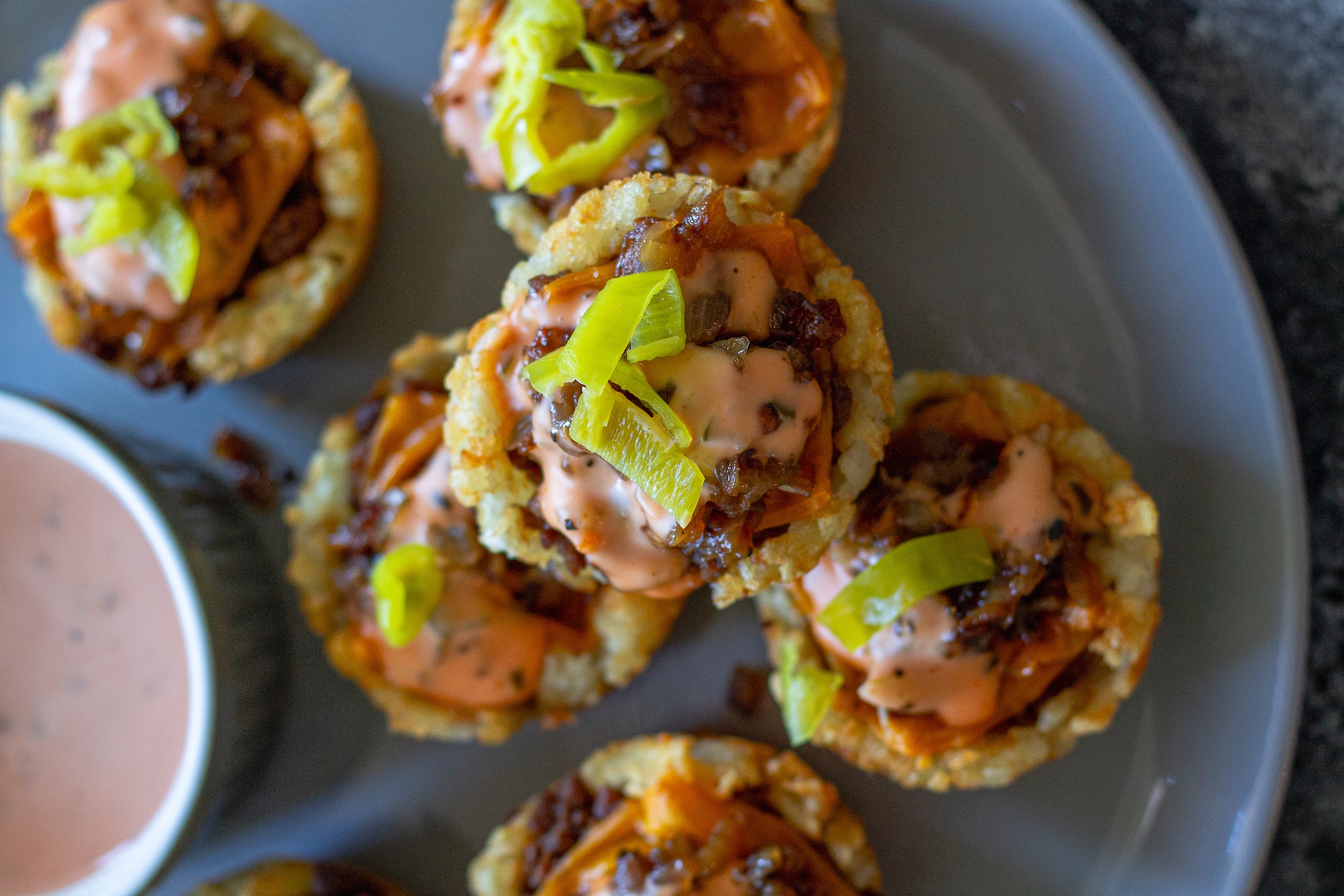 Animal-Style Tater Tot Bites (In-N-Out Inspired) - Eat Figs, Not Pigs