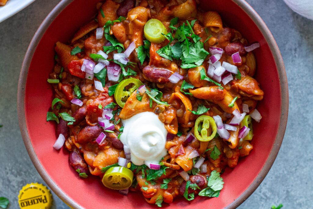 Taste and adjust seasonings if needed. Serve immediately with garnishes like vegan sour cream, cilantro, pickled jalapeños, or diced red onion.