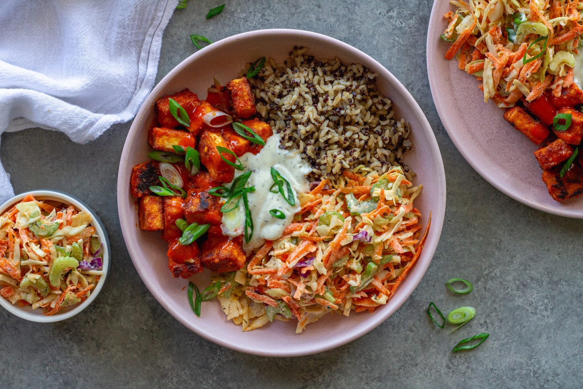 Buffalo Tofu Ranch Bowls - Eat Figs, Not Pigs