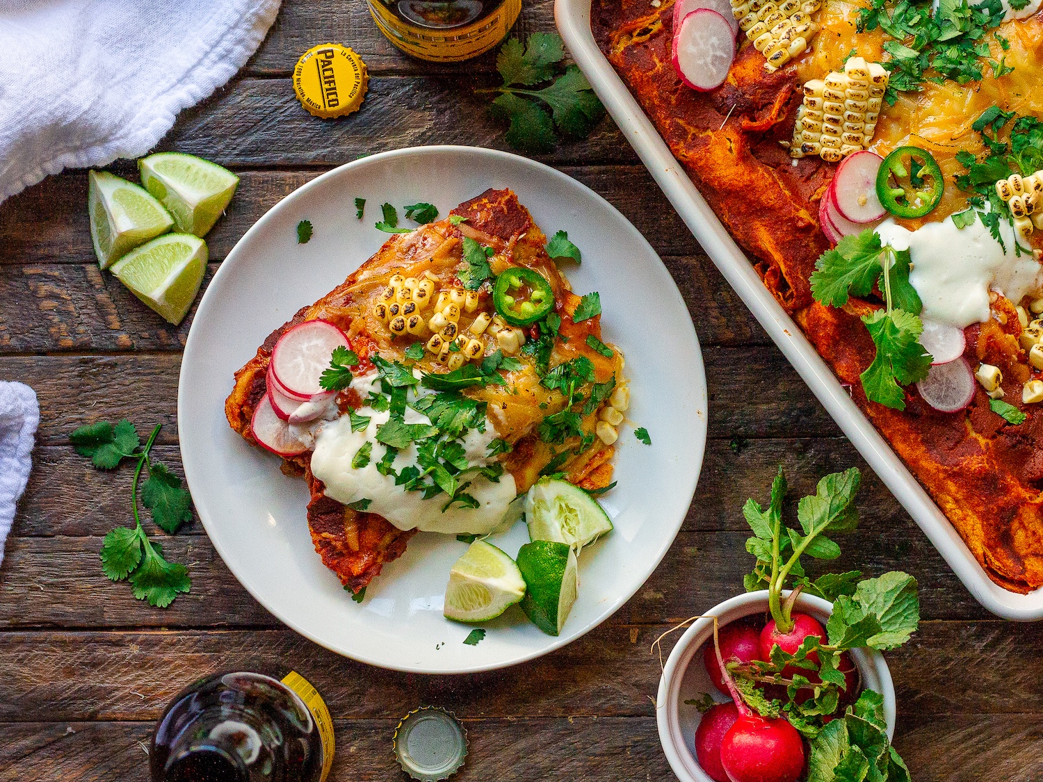 Black Bean and Tofu Enchiladas