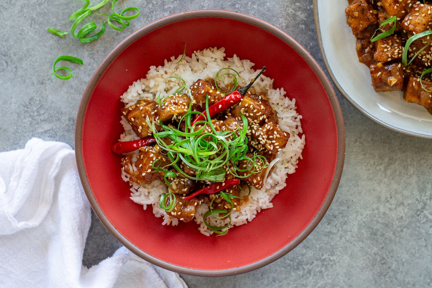 Vegan Honey Garlic Tofu